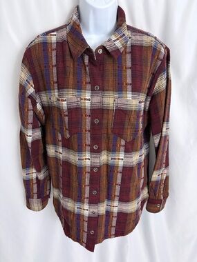 Prana Emerick Lined Flannel Size Small